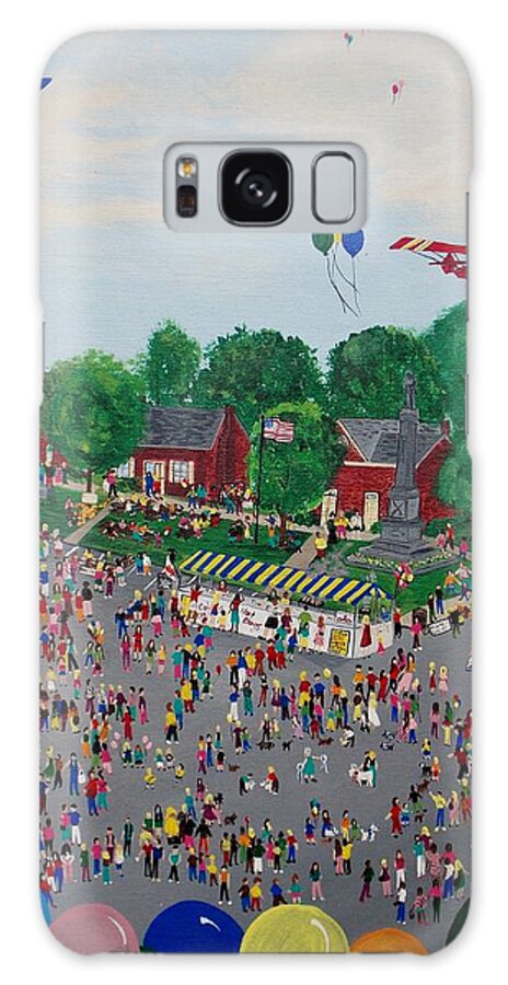 County Fair Galaxy S8 Case featuring the painting Fall Fair by Virginia Coyle