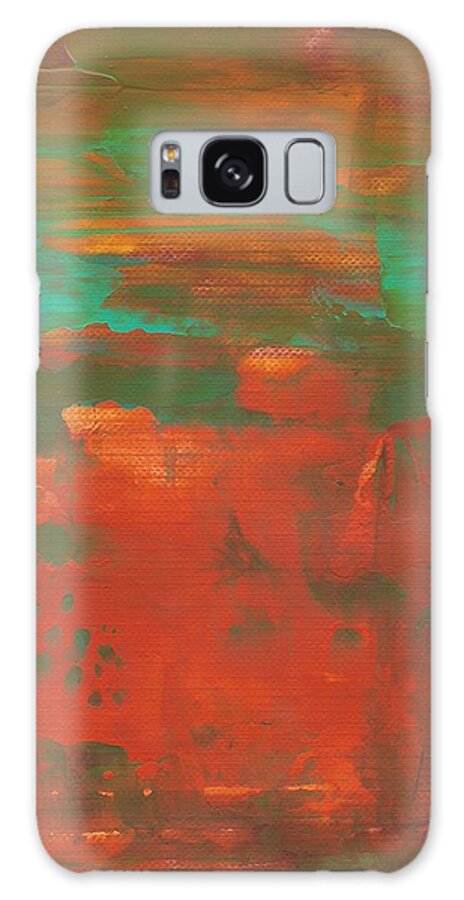 Orange Galaxy Case featuring the painting Fall Harvest by Monica Martin