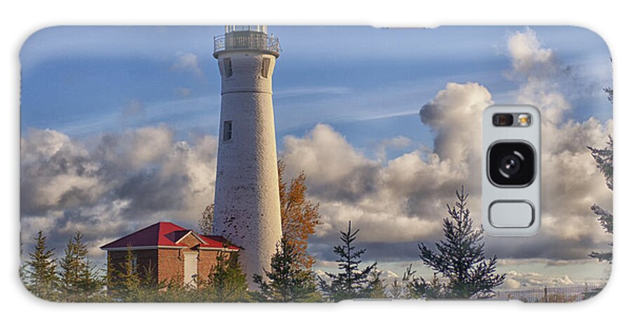Crisp Point Galaxy Case featuring the photograph Fall Morning at Crisp Point by Debby Richards