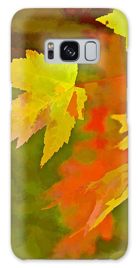Fall Galaxy S8 Case featuring the digital art Fall of Leaf by Ches Black
