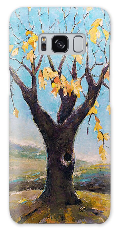 Tree Galaxy Case featuring the painting Fall Tree in Virginia by Becky Kim
