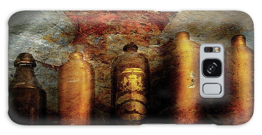 Savad Galaxy Case featuring the photograph Farm - Bottles - Ceramic Bottles by Mike Savad