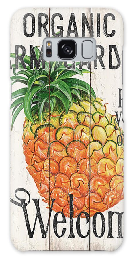 Pineapple Galaxy Case featuring the painting Farm Garden 1 by Debbie DeWitt