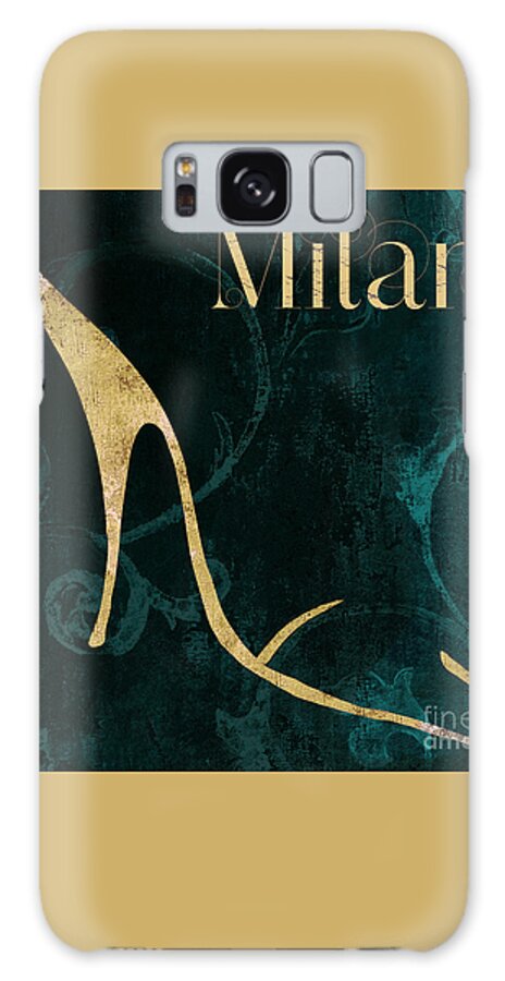 Fashion Galaxy Case featuring the painting Fashion Shoe Milan by Mindy Sommers