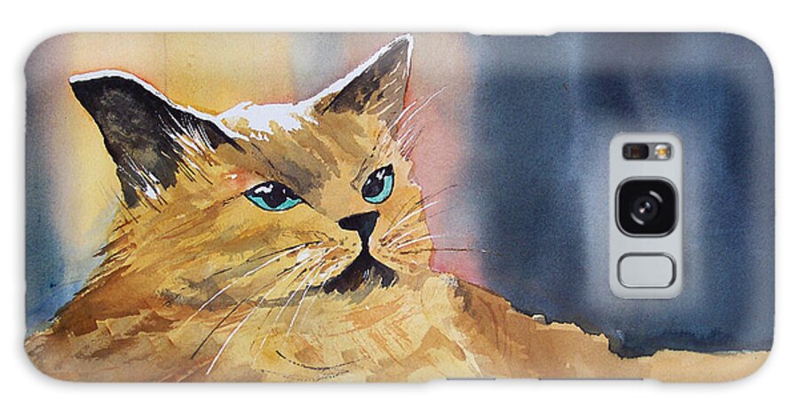 Landscape Galaxy Case featuring the painting Fat Cat by Ryan Radke