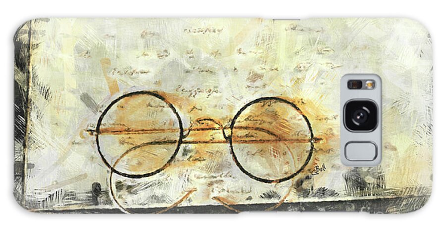 Glasses Galaxy Case featuring the photograph Father's Glasses by Claire Bull