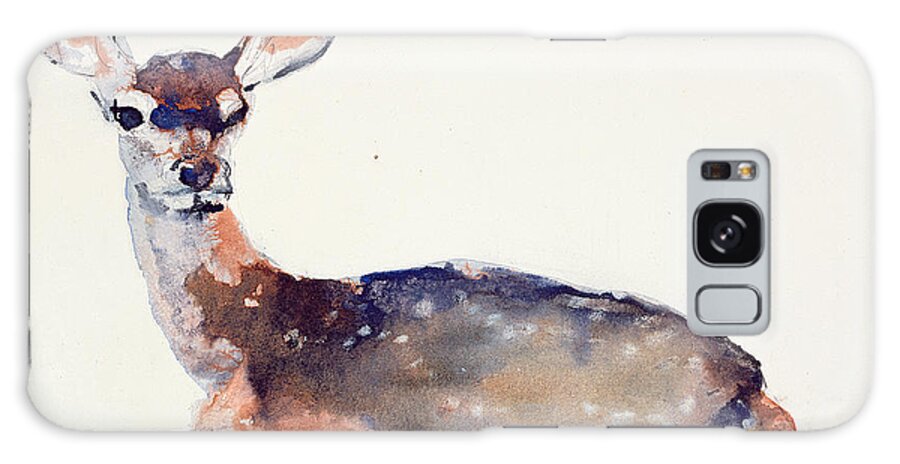 Fawn Galaxy Case featuring the painting Fawn by Mark Adlington