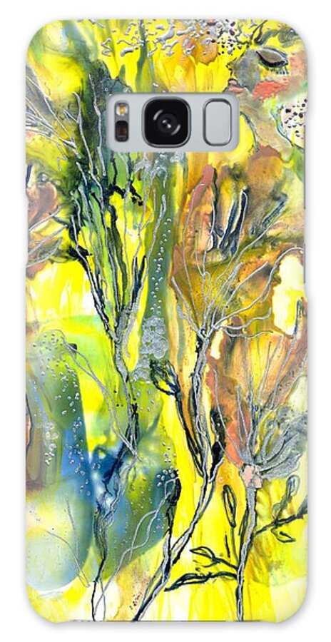 Healing Galaxy Case featuring the painting Feeling of the Heart by Heather Hennick