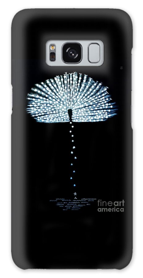Contemporary Galaxy Case featuring the painting Female Feather by Fei A