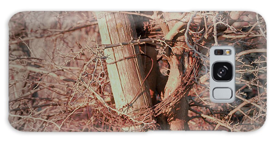 Fence Galaxy Case featuring the photograph Fence Post Buddy by Troy Stapek