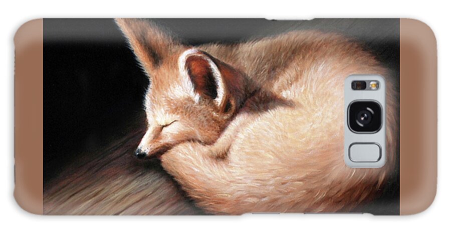 Fox Galaxy Case featuring the painting Fennec Fox by Linda Merchant