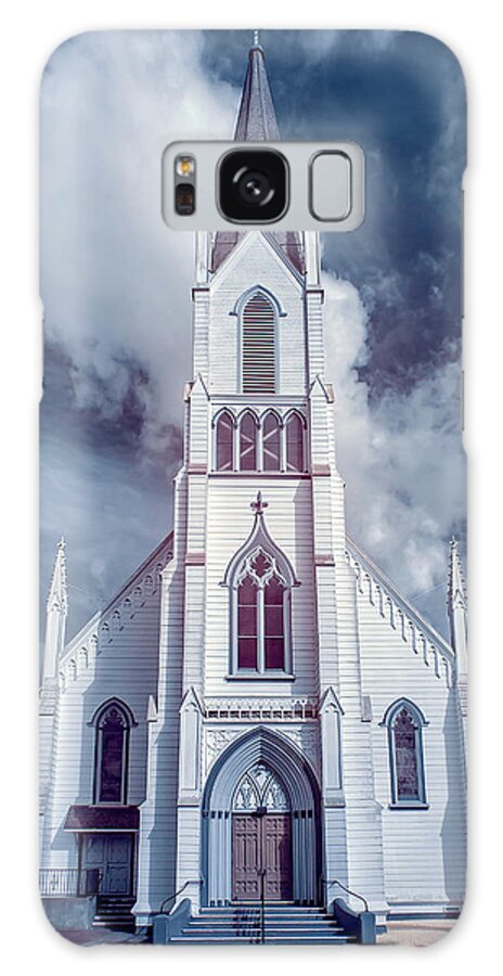 Ferndale Galaxy Case featuring the photograph Ferndale Church in Infrared by Greg Nyquist