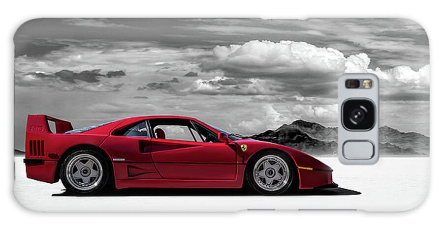 Ferrari Galaxy Case featuring the digital art Ferrari F40 by Douglas Pittman