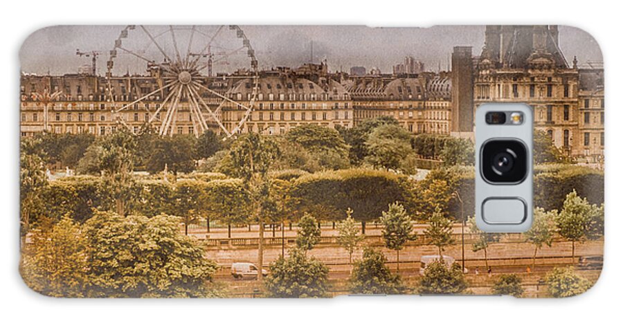 Paris Galaxy Case featuring the photograph Paris, France - Ferris Wheel by Mark Forte