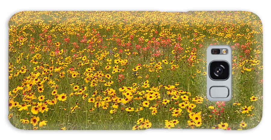 Texas Hill Country Galaxy Case featuring the photograph Field of Spring Wildflowers by Frank Madia