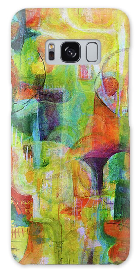 Abstract Galaxy Case featuring the mixed media Fiesta Tango by Christine Chin-Fook