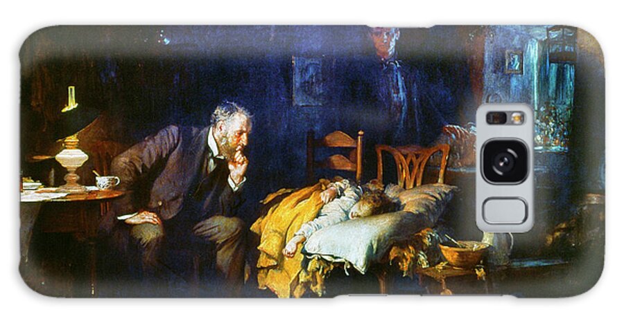 1891 Galaxy S8 Case featuring the painting The Doctor, 1891 by Sir Luke Fildes
