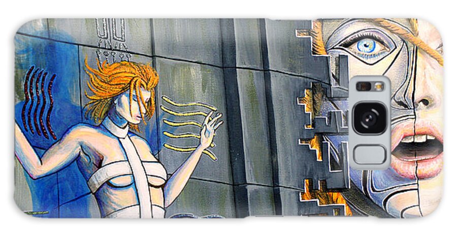 Blues Galaxy Case featuring the painting Film Spirit of Leeloo Dallas by M E