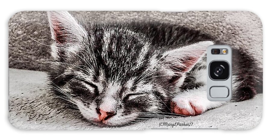 Photograph Galaxy S8 Case featuring the photograph Finally ASleep copyright Mary Lee Parker 17 by MaryLee Parker