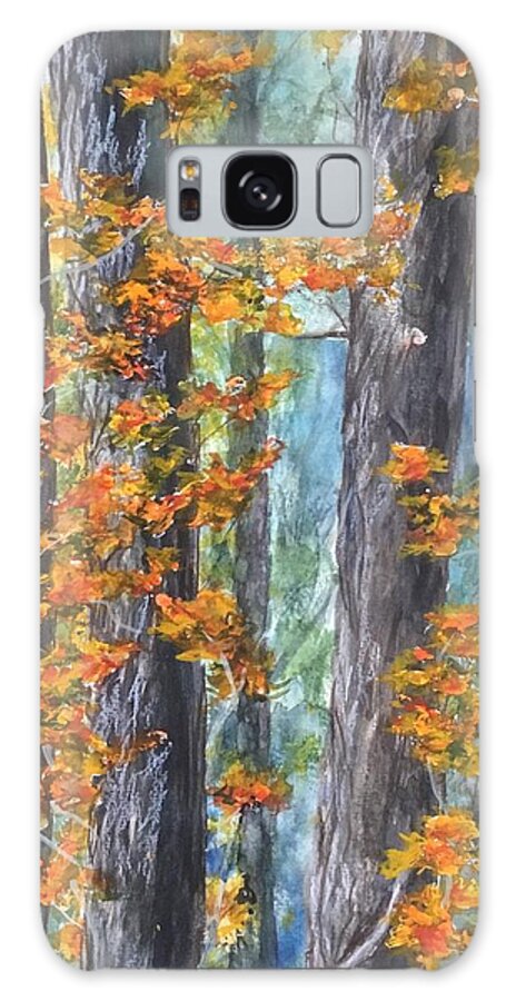 Autumn Galaxy Case featuring the painting Finally Fall by Cheryl Wallace