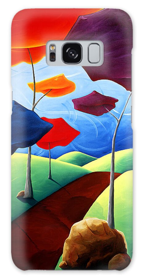 Landscape Galaxy Case featuring the painting Finding Your Way by Richard Hoedl