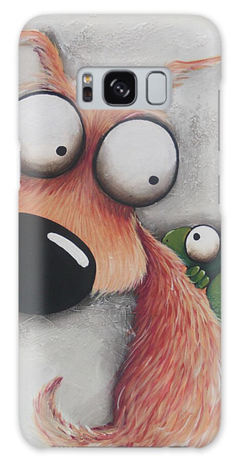 Dog Galaxy Case featuring the painting Finesse, you have it by Lucia Stewart