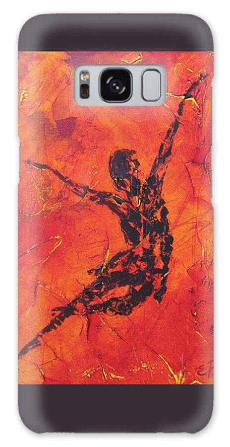 Dance Galaxy Case featuring the painting Fire Dancer by Emily Page