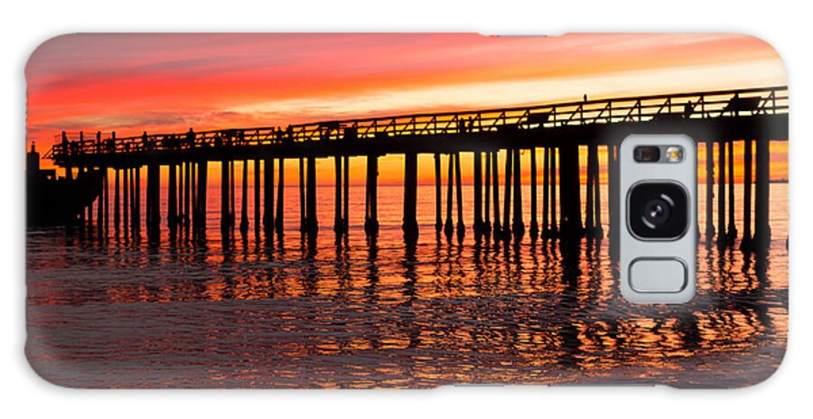 Wharf Galaxy S8 Case featuring the photograph Fire in the sky by Lora Lee Chapman