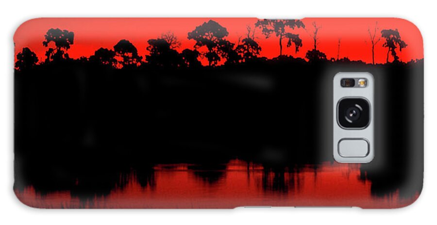 Nature Galaxy Case featuring the photograph Fire in the Sky by Phil Jensen