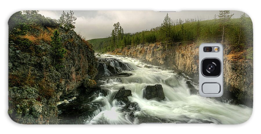 Cascade Galaxy Case featuring the photograph Firehole First Fall by David Andersen