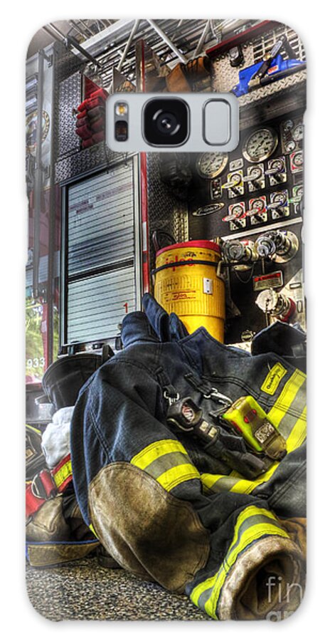 Bravest Galaxy Case featuring the photograph Fireman - Always Ready for Duty by Lee Dos Santos