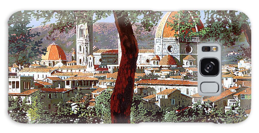 Landscape Galaxy Case featuring the painting Firenze by Guido Borelli