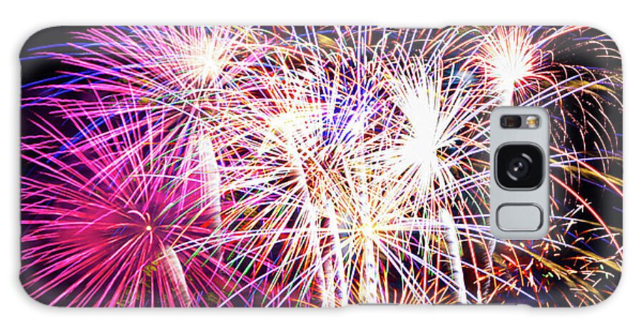 Fireworks Galaxy Case featuring the photograph Fireworks by Barry Wills