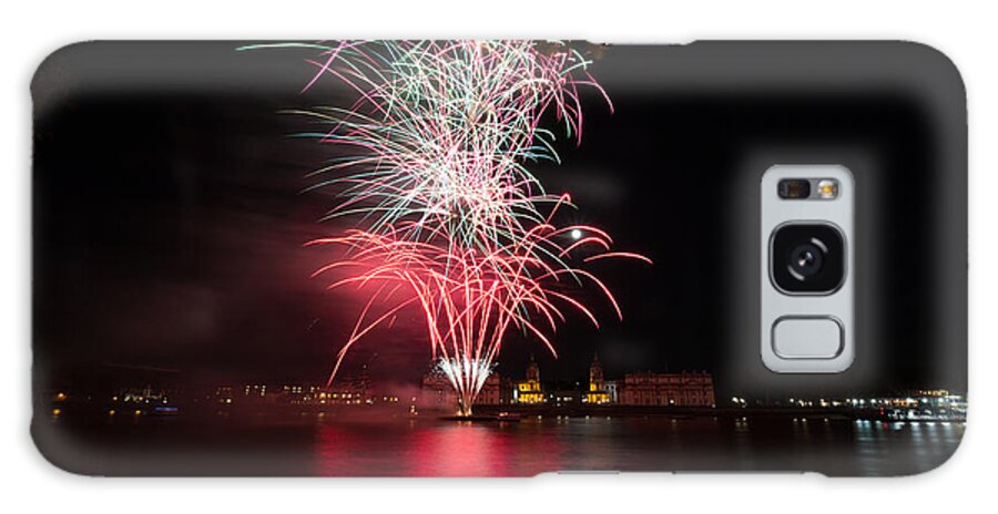Fireworks Galaxy Case featuring the photograph Fireworks in Greenwich by Andrew Lalchan