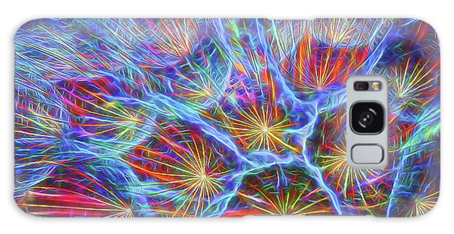 Colorful Galaxy Case featuring the photograph Fireworks in Nature by Clare VanderVeen