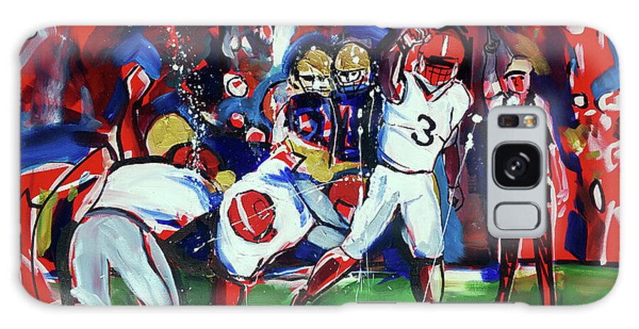  Galaxy Case featuring the painting First Down by John Gholson