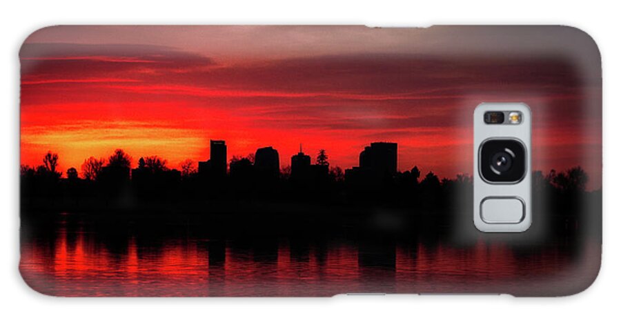 Denver Galaxy S8 Case featuring the photograph First Light in Denver by Kevin Schwalbe