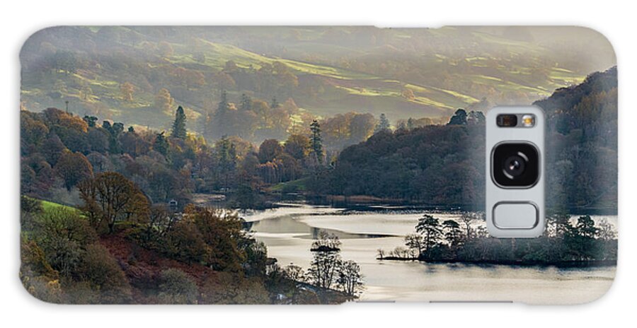 Autumn Galaxy Case featuring the photograph First light over Rydal Water in the Lake District by Neil Alexander Photography