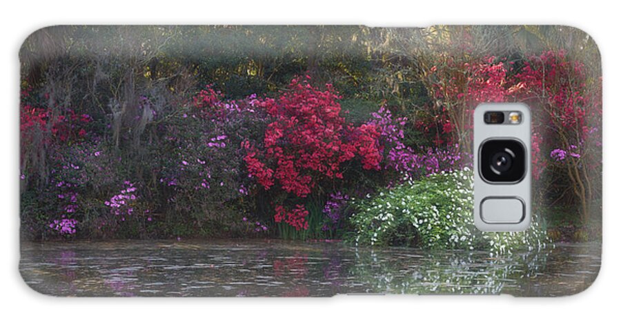 Lowcountry Springtime Galaxy Case featuring the photograph First Sun Rays on Red Bridge Pond by Kim Carpentier