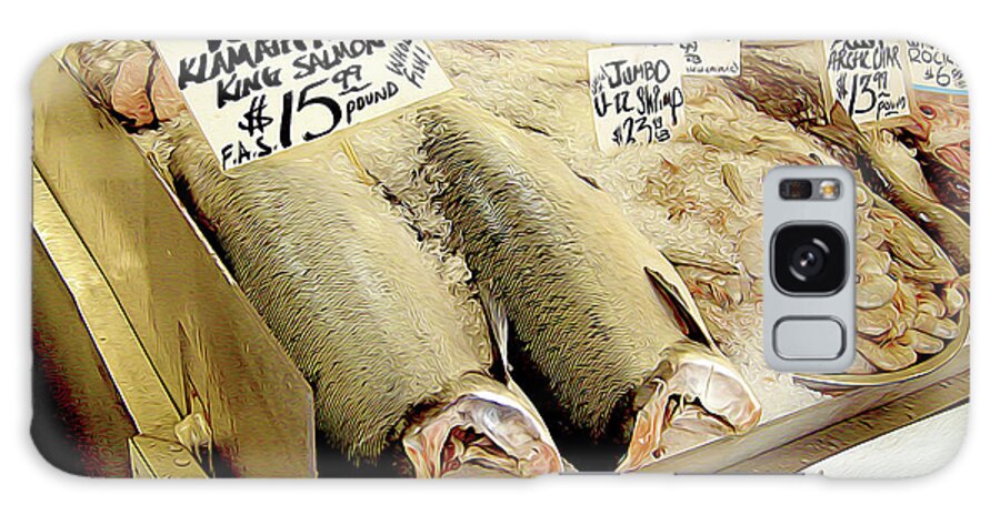 Market Galaxy Case featuring the photograph Fish Market by Linda Carruth
