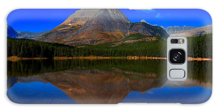 Many Glacier Galaxy Case featuring the photograph Fishercap Morning Panorama by Adam Jewell
