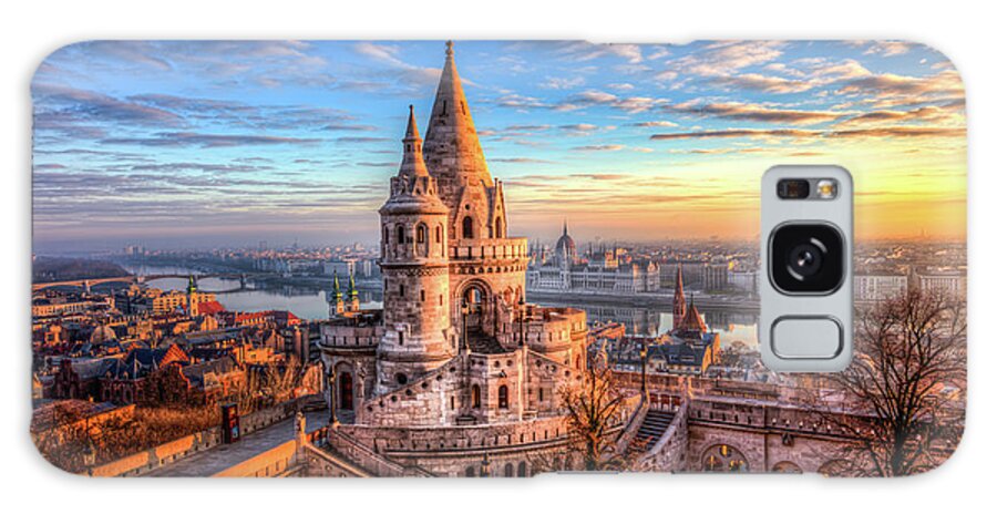 Budapest Galaxy Case featuring the photograph Fisherman's Bastion in Budapest by Shawn Everhart