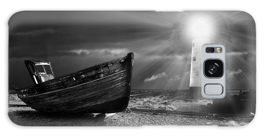 Boat Galaxy Case featuring the photograph Fishing Boat Graveyard 7 by Meirion Matthias