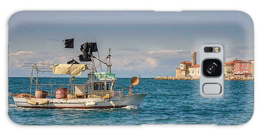 Fishing Galaxy S8 Case featuring the photograph Fishing boat by Robert Krajnc