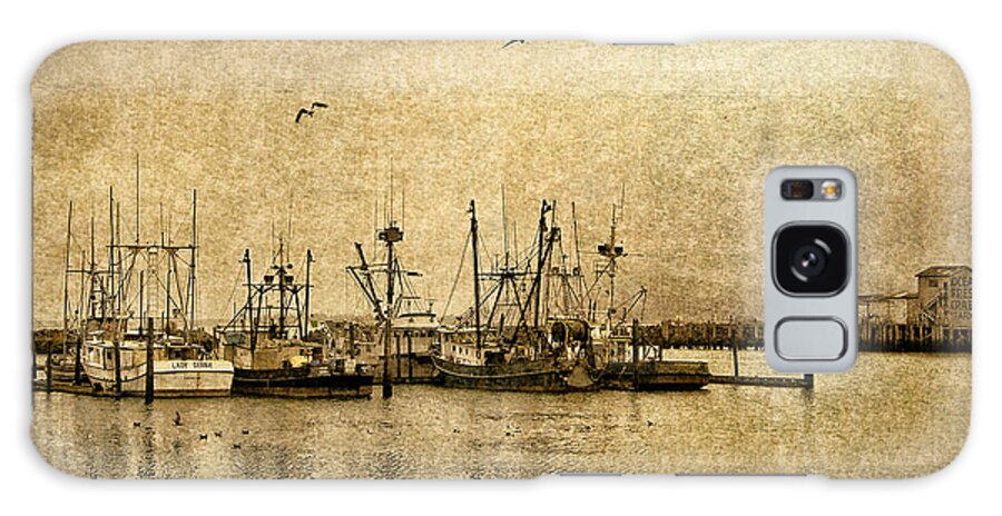 Contemporary Galaxy Case featuring the photograph Fishing Boats Columbia River In Sepia by Susan Parish