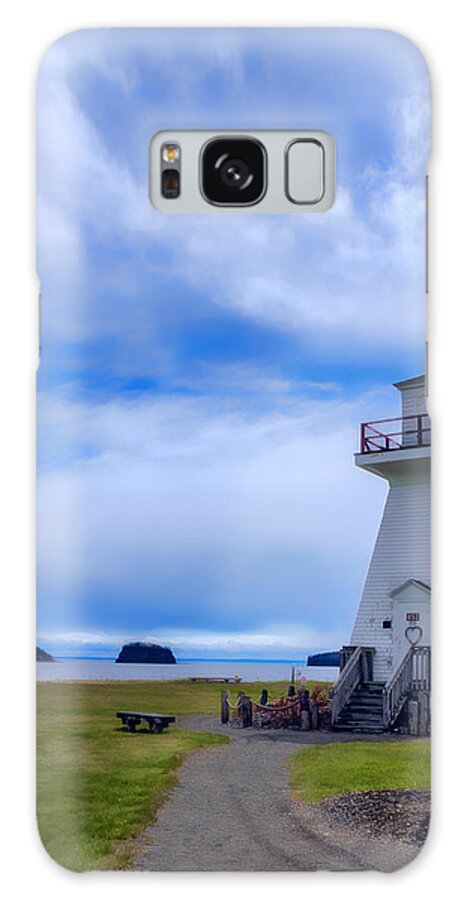 Lighthouse Galaxy Case featuring the digital art Five Islands Lighthouse by Ken Morris