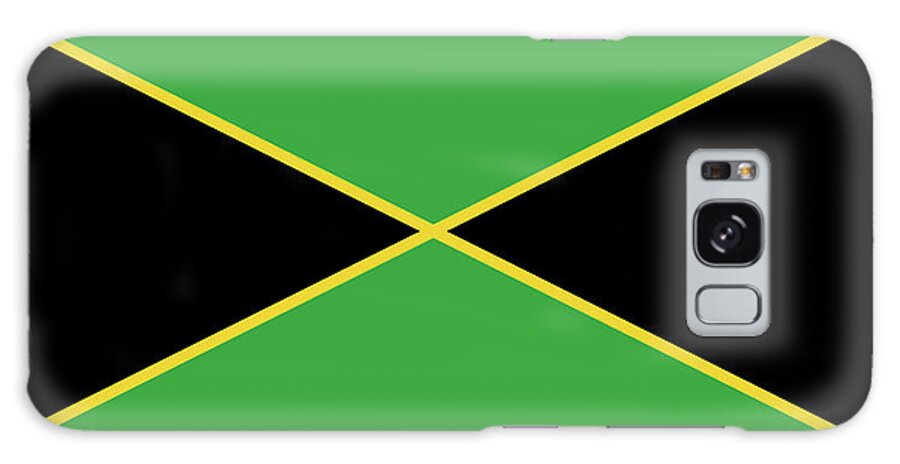 Caribbean Galaxy Case featuring the digital art Flag of Jamaica by Roy Pedersen