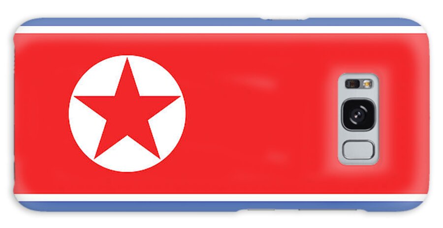 East Asia Galaxy Case featuring the digital art Flag of North Korea. by Roy Pedersen