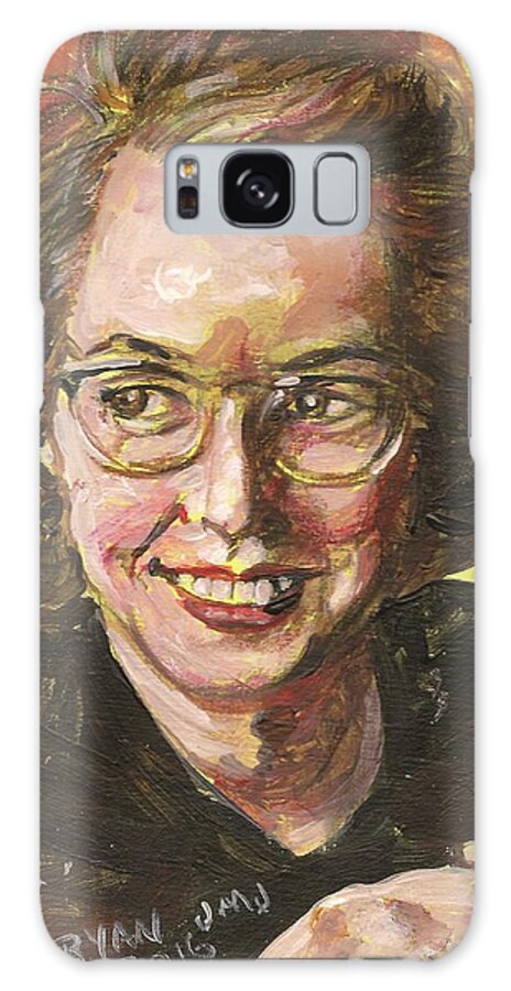 Catholic Galaxy Case featuring the painting Flannery O'Connor by Bryan Bustard