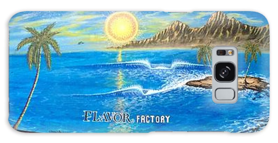 Surf Dream Flavor Factory Dream Galaxy Case featuring the painting Flavor factory dream by Paul Carter